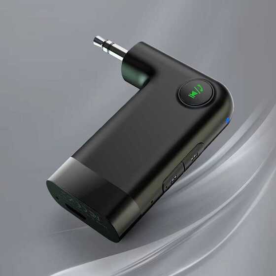Wiwu YP-05 Aux Bluetooth Reciever Çevirici Kablosuz Ses Alıcısı 3.5 mm Araç Bluetooth Adaptörü