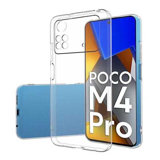 Xiaomi Poco M4 Pro 4G Kılıf İnce ve Esnek Şeffaf Süper Silikon