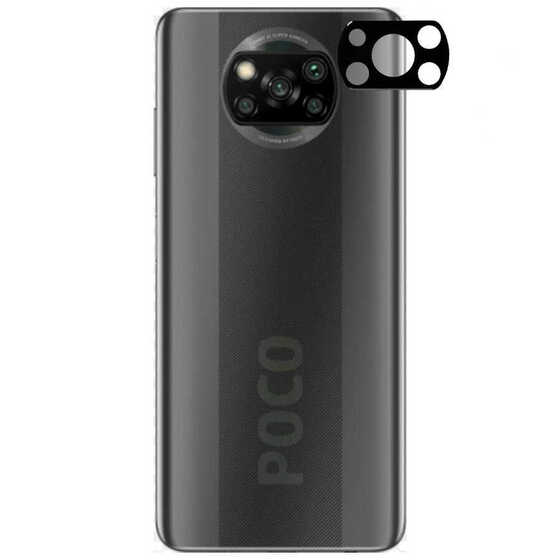 Xiaomi Poco X3 3D Kamera Lens Koruyucu Temperli Cam