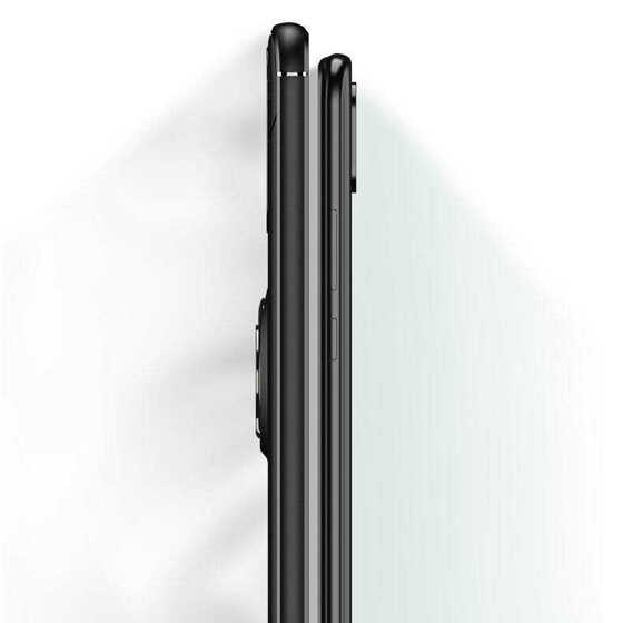 Xiaomi Redmi Note 9 4G Kılıf Yüzüklü Standlı Manyetikli Silikon